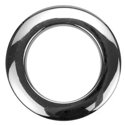 Bass Drum Os - Bass Drum Port Reinforcement Ring, 2 - Chrome (2 Pack)